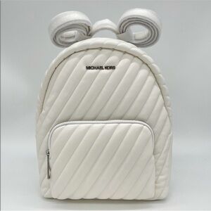 Michael Kors Medium Erin  Backpack
Optic White